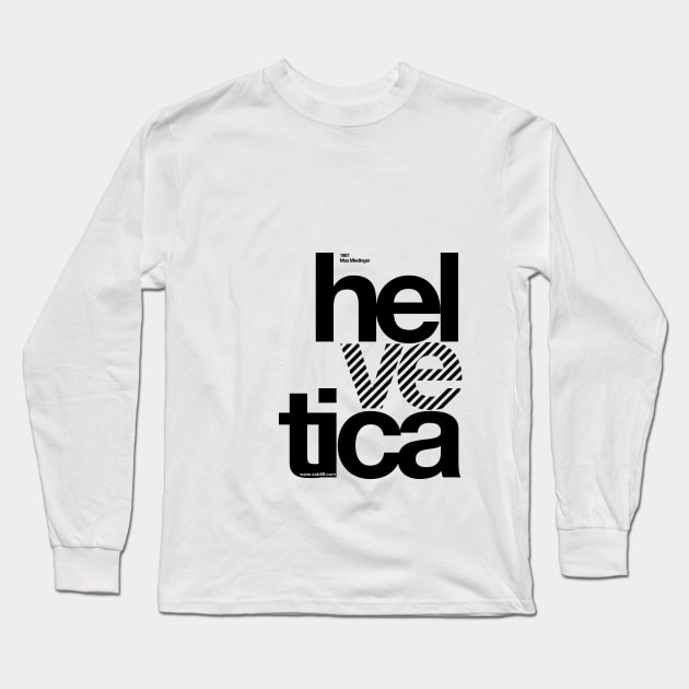 Hel ve tica (b) .... Long Sleeve T-Shirt by sub88